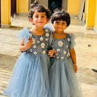 Blue Party Wear Frock