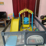 BABYHUG 3 in 1 Swing & Slide with Basketball Hoop Activity Play Set