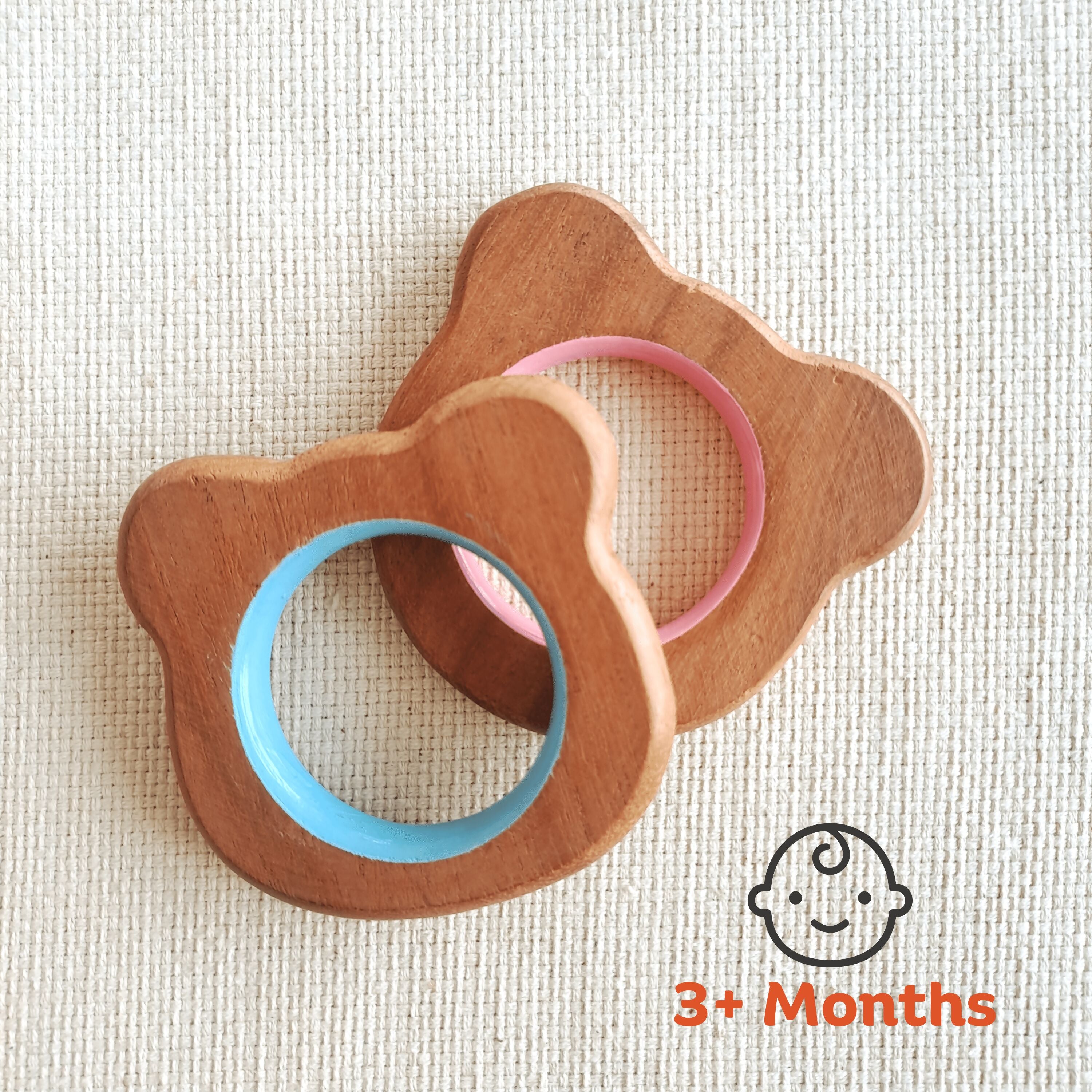 Explore shapes and soothe gums with Babycov's Cute Neem Wood Teethers - natural comfort for safe and playful chewing!