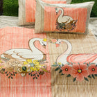 Cotton bedsheet with swan design