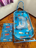 First Step Cradle In Blue Color With Storage