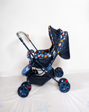 Babyhug Reversible Handle Baby Stroller Foldable Travel Pram Newborn
