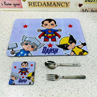 Personalized Kids Dinner Placemat Combo Set
