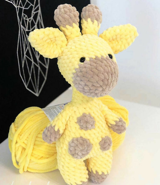 Crochet handmade giraffe soft toy