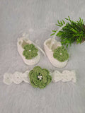 Baby Footwear with Matching Hairband