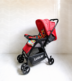 LuvLap Baby Stroller Reclining Foldable Travel Pram With Tray