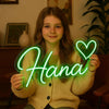 PERSONALIZED Kids Room Neon Name Plate with Motif