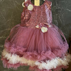 Fancy Frock(Dark Pink) for Baby Girl