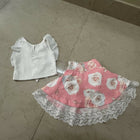 Baby Girl Pink Top Skirt Combo