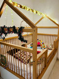 Twin Crib/Cot with trundle bed and storage
