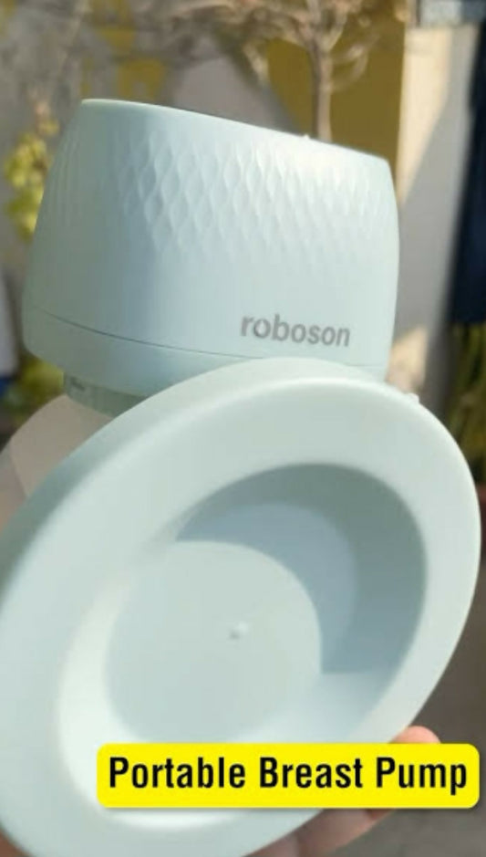 Portable breast pump with 'roboson' 