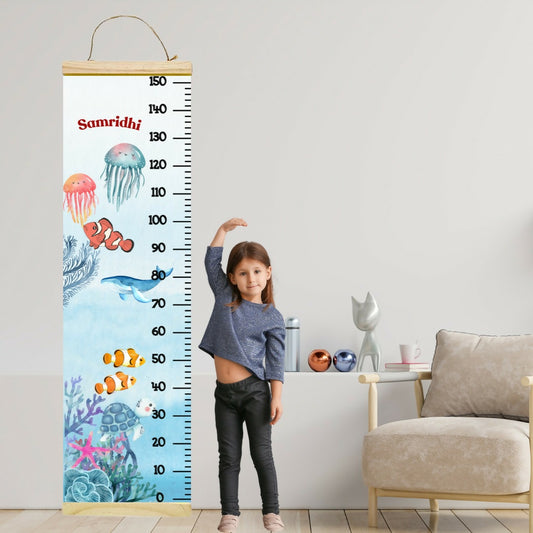 Customised Height Chart: Track your child's growth with a personalized height chart featuring their name and picture.