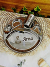 Personalized Utensils Set Nataraj Thali 5 Partition