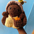 Honey Bunny with bee crochet Plushie