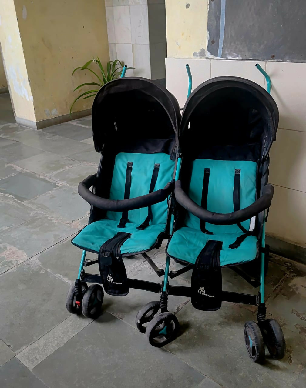 Double the joy, double the comfort – with R FOR RABBIT Twin Stroller.
