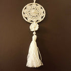 crochet dreamcatcher, handmade wall decor, boho dreamcatcher, nursery wall hanging, crochet home decoration