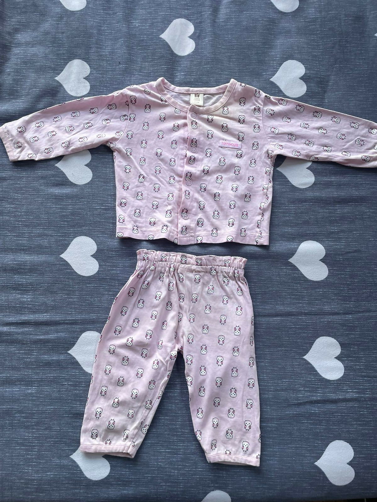 TOFFYHOUSE Unisex-Baby Sleepsuit & Pajama Set - Set of 2 - PyaraBaby