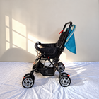 R FOR RABBIT  Lollipop Lite Baby Stroller Blue Abstract Reversible Reclining B190