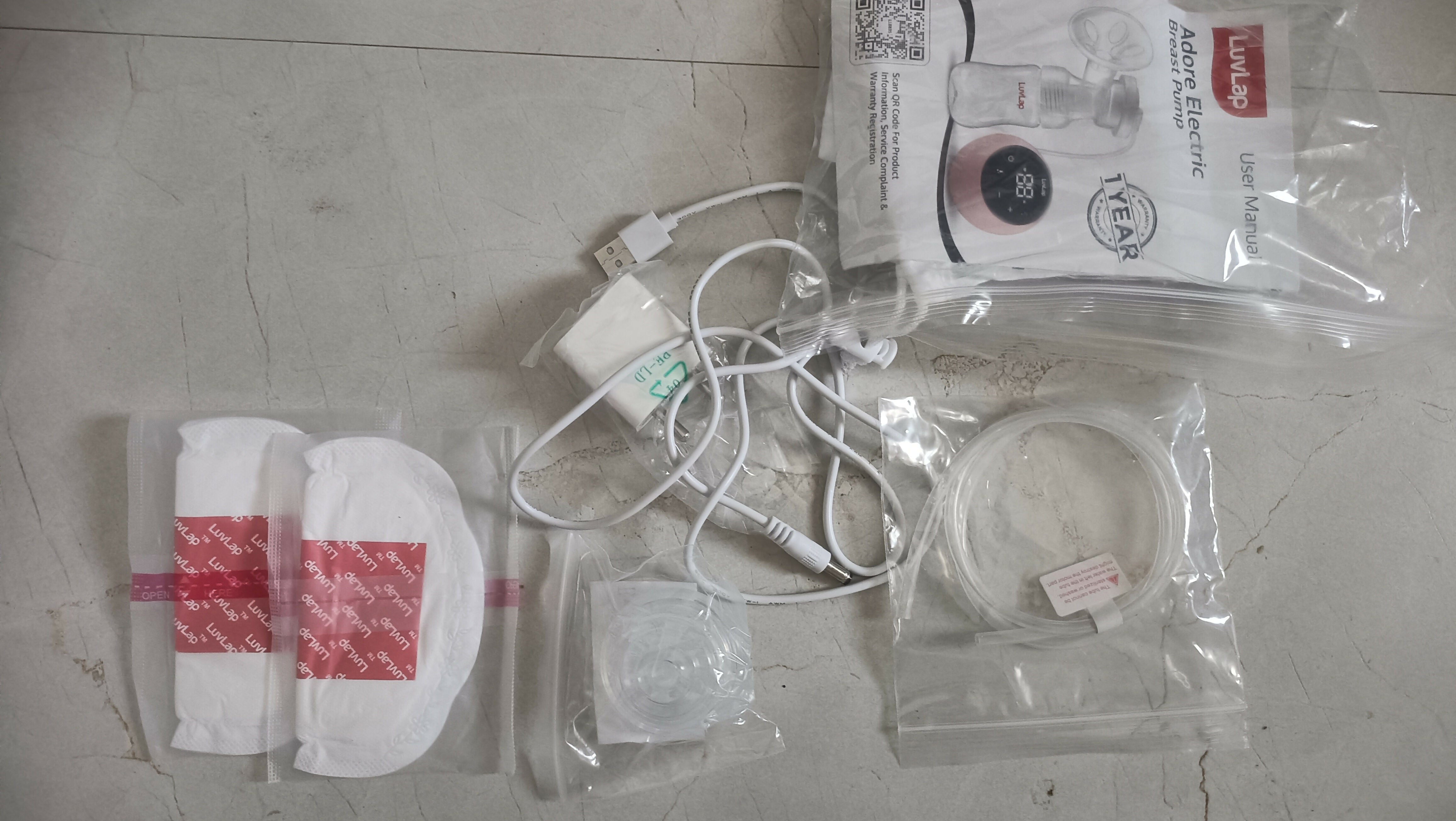 LUVLAP ADORE  Single Electric Breast Pump, Pink 