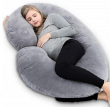 DearJoy Full Body C Shape Maternity Pillow Pregnancy Pillow - Grey