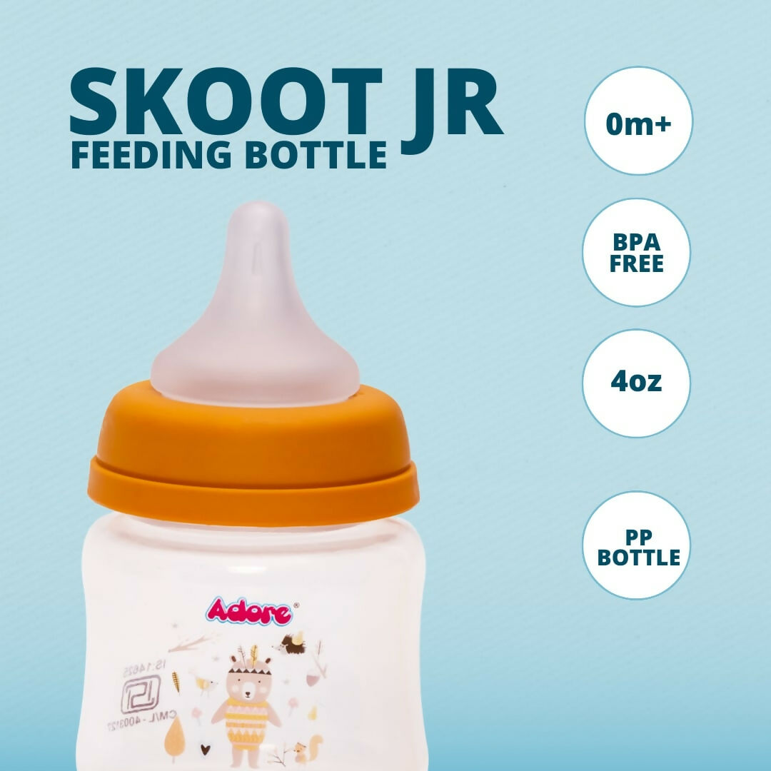 ADORE Skoot Jr 2 Stage Wideneck Feeding Bottle - 125ml - PyaraBaby