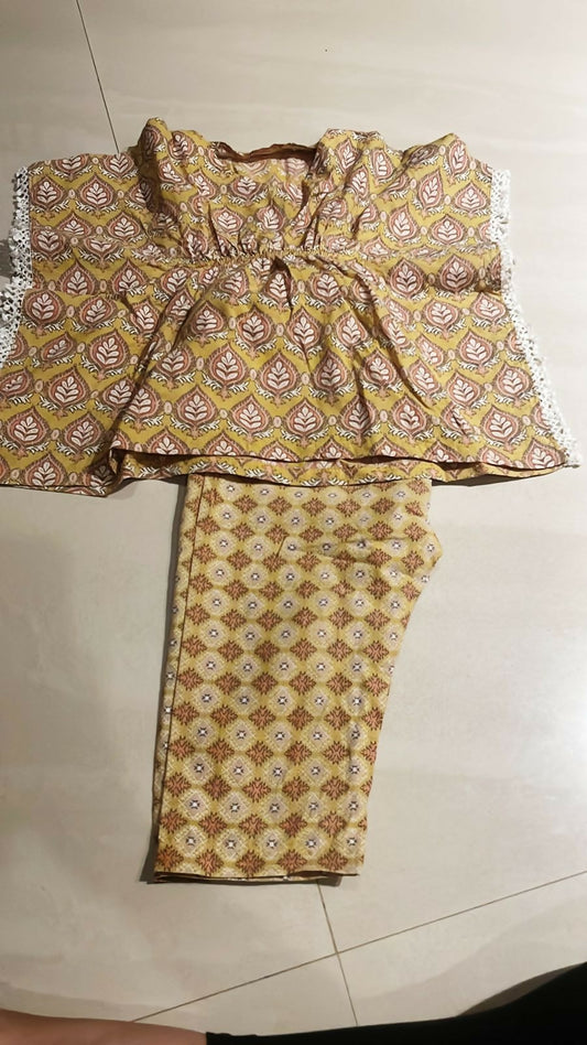 Dress your baby girl in style with our Kurta and Pant Set, offering comfort and elegance for every occasion.
