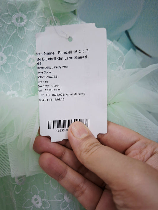 Light green lace dress 