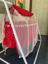 Manual Cradle for Baby - Red