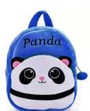 Blue panda-shaped backpack