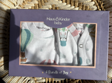 haus & kinder 3-Pcs Printed Pure Cotton Baby Apparel Gift Set