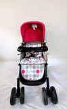 Babyhug Reversible Handle Baby Stroller Pram Reclining 5-Point B118