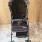 Black stroller with gray top