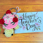 Give a unique, personalized gift with our custom greeting cards and handmade crochet keychains, perfect for any special occasion.