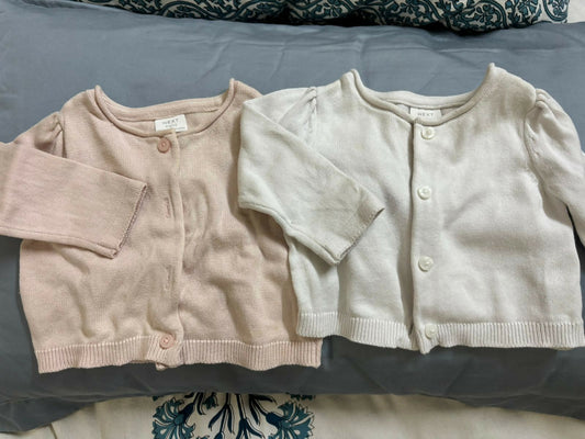 Keep your baby stylish and comfortable with this set of 2 soft, ribbed cardigans from NEXT. 