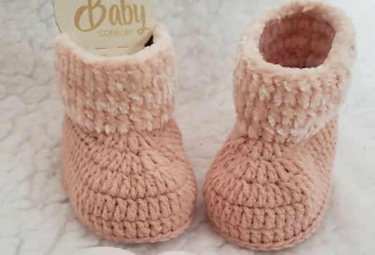 Crochet baby booties