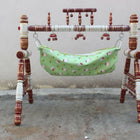 Malaysian Teak Wood Cradle, Dimensions: L53×W32×H42 Inches