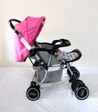 Babyhug Reversible Handle Baby Stroller Pram Reclining 5-Point B118