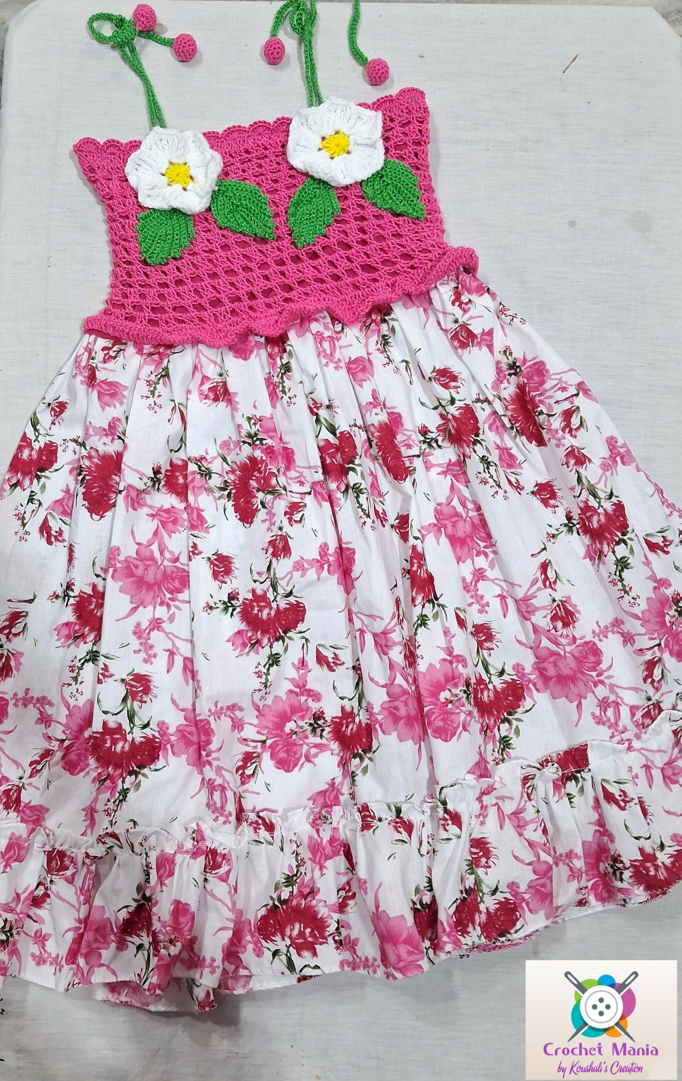 Crochet baby dress