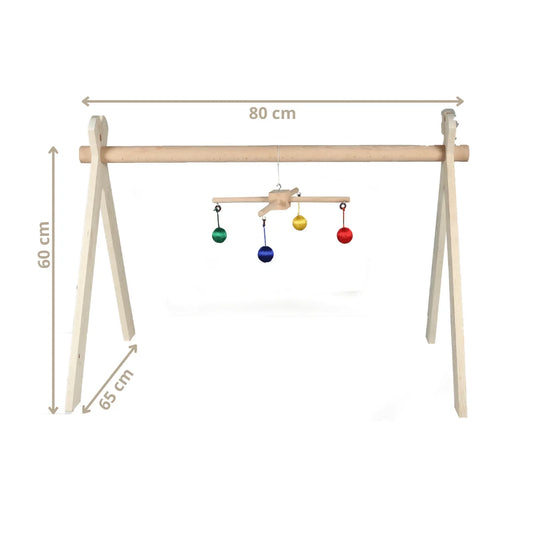 Shop now for the B4BRAIN Activity Gym +3 Mobiles with Hanger for Newborn Baby, offering engaging sensory play and developmental growth in a comfortable, easy-to-clean design!