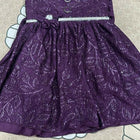 Purple dress with a pattern 