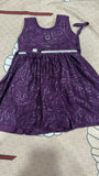 Purple dress with a pattern 