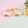 Sterling Silver Baby Bangles (Rainbow)