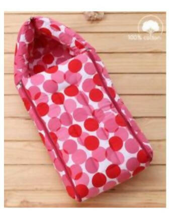 BABYHUG Cotton Blend Sleeping Bag (Polka Dots-Pink) - PyaraBaby