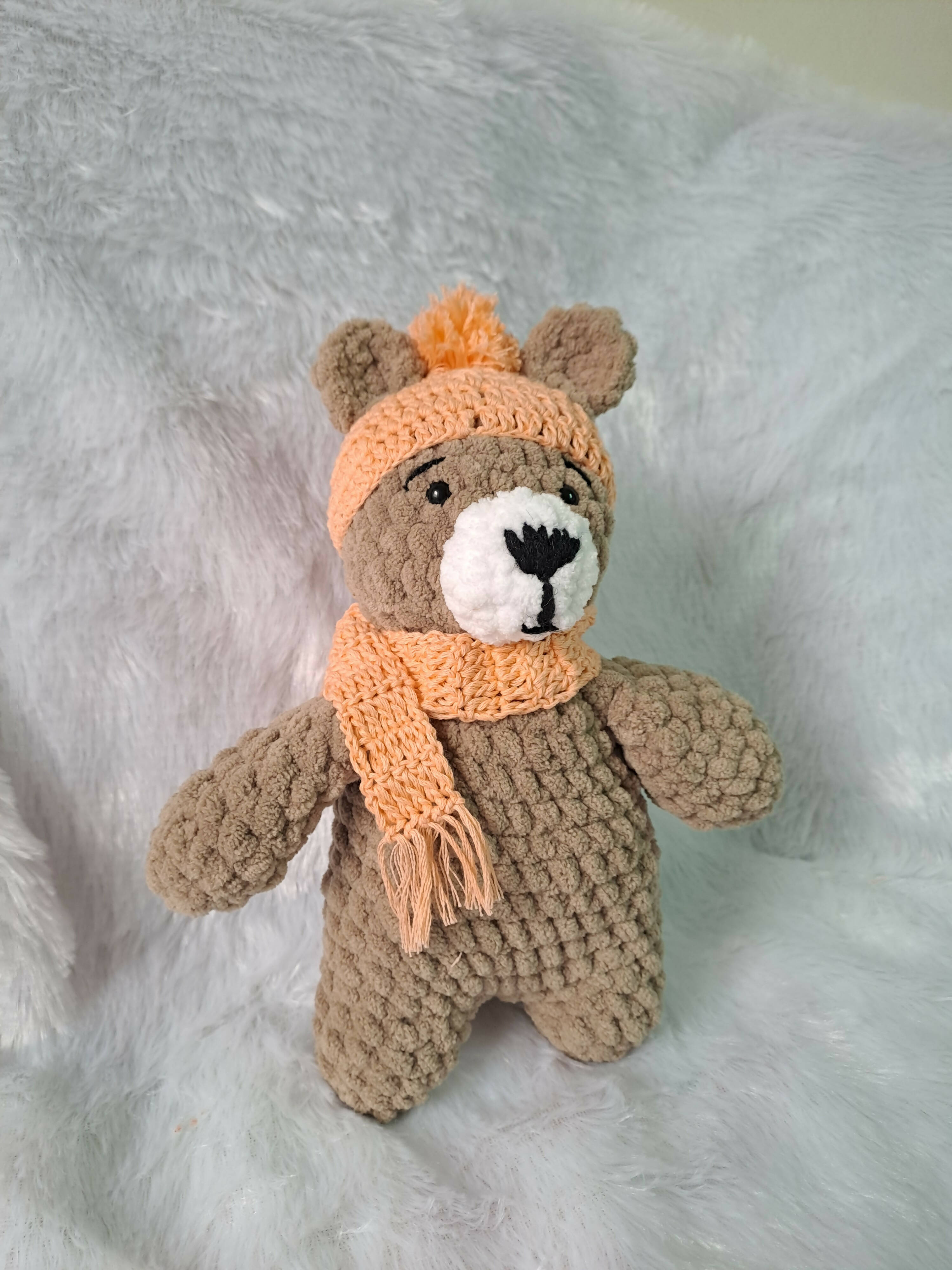 Give the gift of cuddles with the Crochet Plushie Bear—a lovable companion crafted with soft yarn and sweet details, sure to become a cherished favorite.