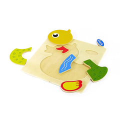 Duck and Chopper Wooden Puzzle Combo - for age 2 to 3 - Wooden - PyaraBaby