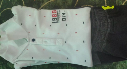 Shorts and White T-Shirt Set For Baby Boy