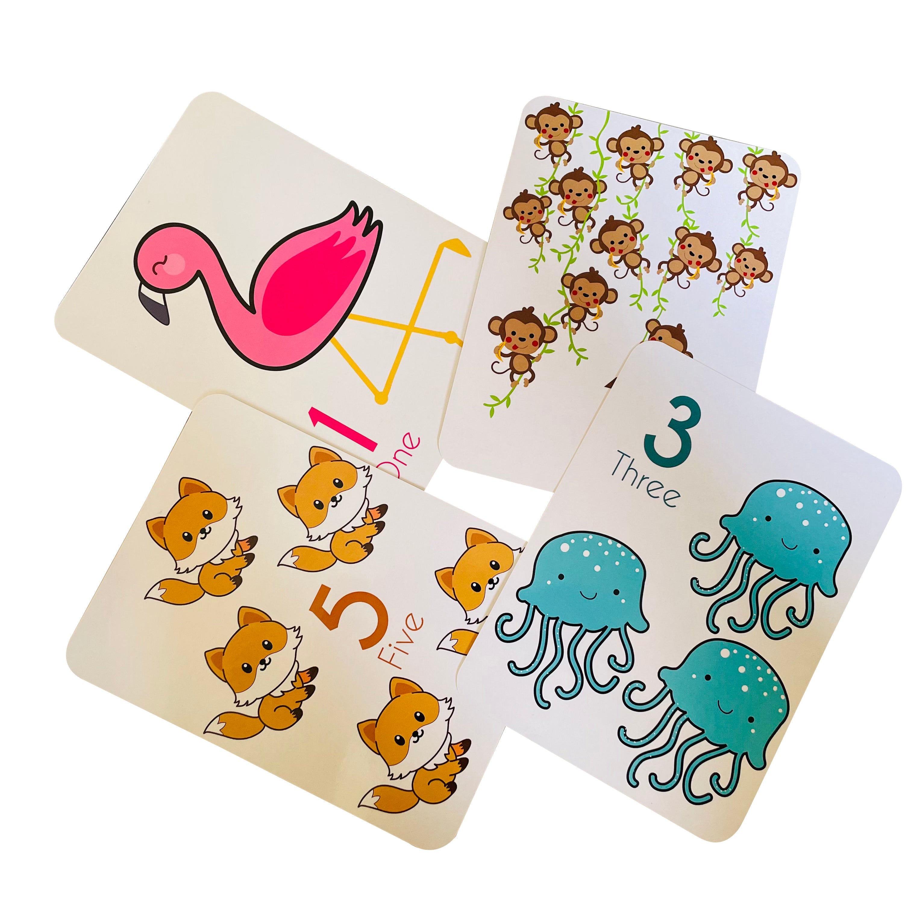 Number Flashcards and counting activity - PyaraBaby