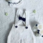 Handmade Customized Crochet Romper with Shoes and Hairband for Baby - PyaraBaby