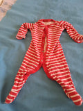 Red & White Stripe Romper For 3-6 Months Baby - PyaraBaby