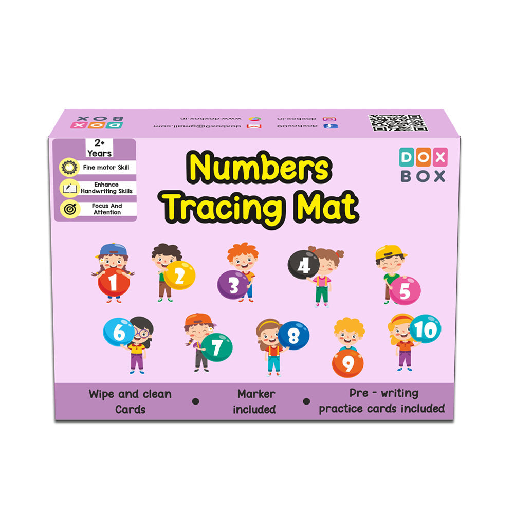 Numbers rewritable Flashcards / Tracing mats - PyaraBaby